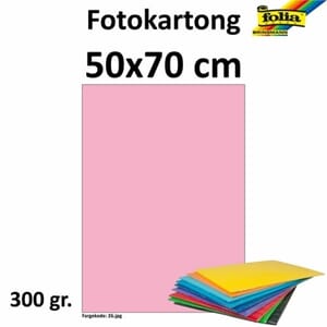 FOTOKARTONG 50X70 300G LYS ROSA