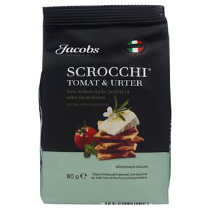 SCROCCHI TOMAT&URTER 80G JACOBS UTVALGTE