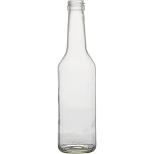 GLASSFLASKE 350 ML SAFT M/KAPSEL