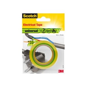 ELEKTRIKERTEIP GUL/GRØNN 15MMX10M SCOTCH