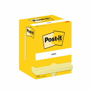 NOTATBLOKK POST-IT 76X102 GUL(12)
