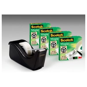 TEIPDISPENSER SCOTCH 810 SORT + 4 RL TEIP C60BK4