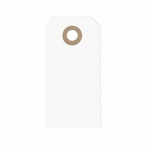TAG HVIT 4X8CM (50)