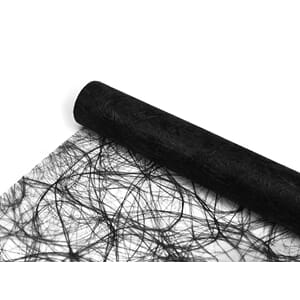 LØPER ENGLEVEV SORT 30CM X 25M SIZOWEB 1101