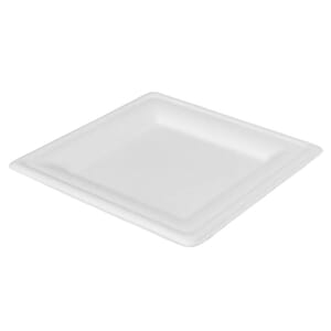 PAPPTALLERKEN FLAT 4-KANT 20CM HVIT FIBER (50)