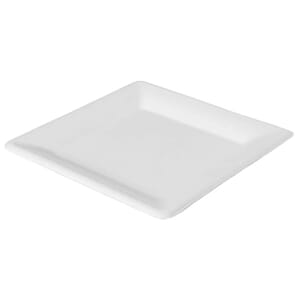 TALLERKEN FLAT HVIT 26X26CM (50)