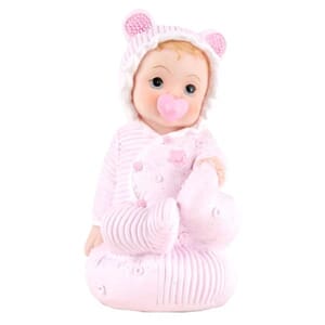 BABY MED SMOKK 9CM ROSA
