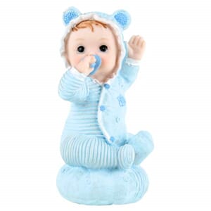 BABY MED SMOKK 9CM BLÅ