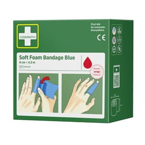 BANDASJE CEDERROTH SOFT FOAM 6CM X 4,5M BLÅ