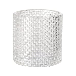 LYSHOLDER CALM CLEAR GLASS 80X80MM DUNI