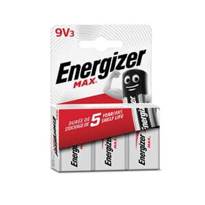 BATTERIER 9V MAX ENERGIZER (3)