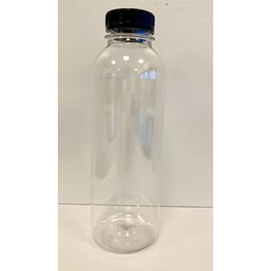 PET FLASKE 250 ML M/SORT KORK