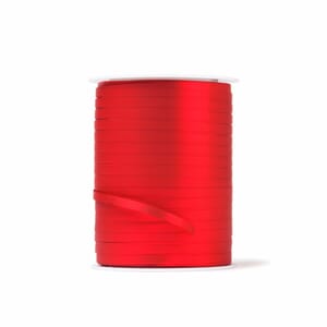 GAVEBÅND METALL MATT 5MM X 250M RØD