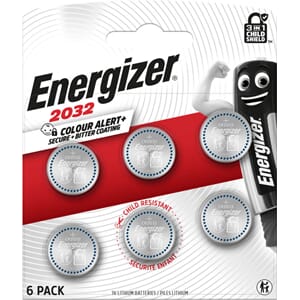 BATTERI LITHIUM CR2032 (6)