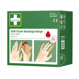 SOFT FOAM BANDAGE BEIGE 6CMX4,5M 1 STK