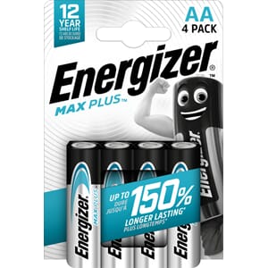 BATTERI MAX PLUS ALK AA ENERGIZER (4)