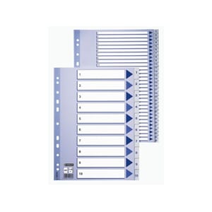 REGISTER ESSELTE A4 PLAST 1-31 BLÅ/HVIT