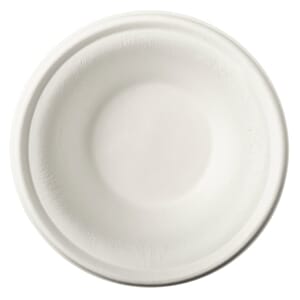 TALLERKEN DYP FIBER 380ML HVIT (50)