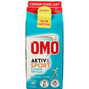 TØYVASK OMO AKTIV & SPORT 1,5L