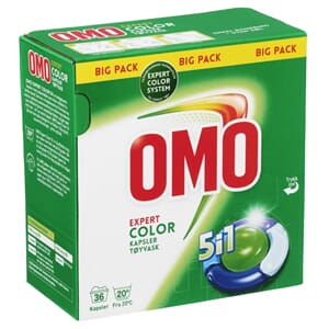 TØYVASK OMO EXPERT COLOR 5i1 TABL. (36)