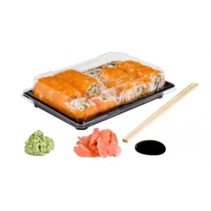 SUSHIBOX MED LOKK 19X13CM(50)