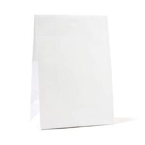 GAVEPOSE 17X8X20 + 4,5CM HVIT KRAFT