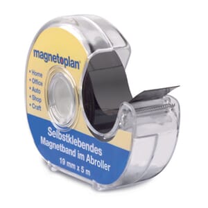 DISPENSER MED SELVKLEBENDE MAGNETBÅND