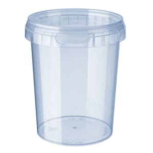 PLASTBOKS RUND 520ML KLAR (10)