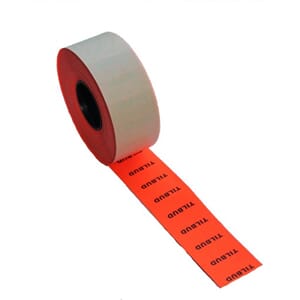 PRISETIKETT OPEN 26X12MM RØD TILBUD  (5)