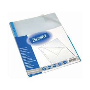 SIGNALLOMME BANTEX A4 PP 80MY BLÅ (25)