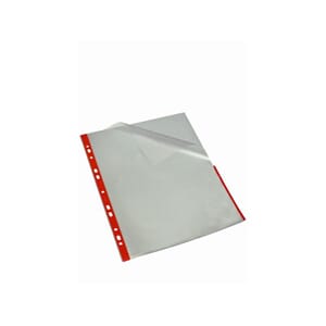 SIGNALLOMME BANTEX A4 PP 80MY RØD (25)