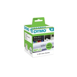ETIKETT DYMO ADRESSE 36X89MM STOR HVIT(99012)
