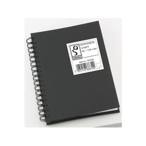SPIRALBOK GRIEG A6 70G 128S LINJER SORT