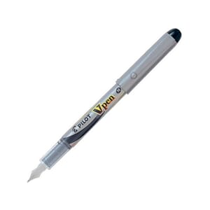 FYLLEPENN SORT SVP-4M SILVER V-PEN PILOT