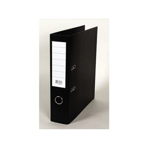 BREVORDNER A4  SORT 80MM M/SKINNE