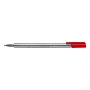FIBERPENN RØD 0,3MM TRIPLUS FINELINER