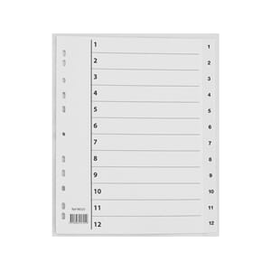 REGISTER A4+ PP 1-12 M/INDEKSARK