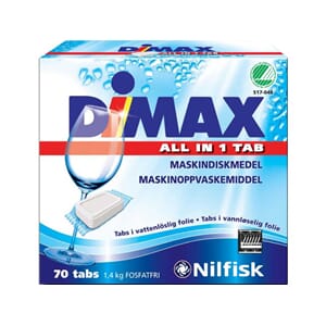 MASKINOPPVASK DIMAX TABLETTER (70)