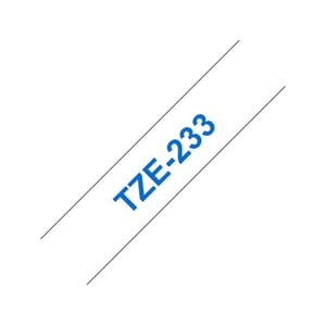TAPE BROTHER TZE-233 12MMX8M BLÅ/HVIT