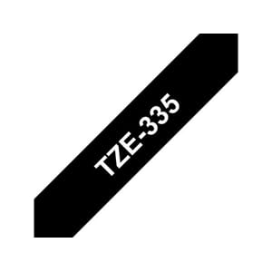 TAPE BROTHER TZE-335 12MMX8M HVIT/SORT