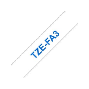 TAPE BROTHER TZE-FA3 12MMX3M BLÅ/HVIT