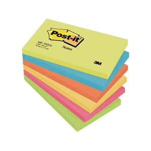 NOTATBLOKK POST-IT 76X127 ENERGETIC (6) 655-TFEN