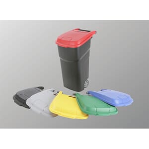 VILEDA ATLAS AVFALLSCONTAINER 100L SVART