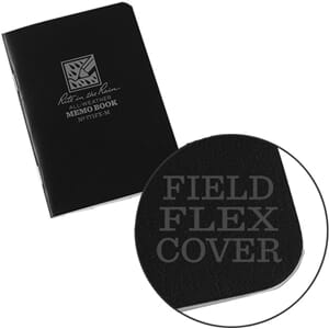 ALLVÆR MINI-NOTATBOK HFT. SVART - VANNFAST PAPIR