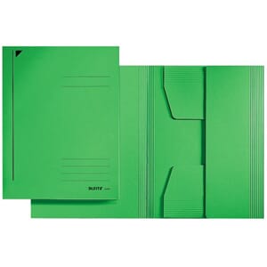 KLAFFMAPPE LEITZ KARTONG FOLIO GRØNN
