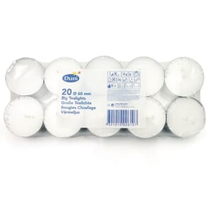 TELYS DUNI STORE 60MM 10T BRENNTID HVIT (20)
