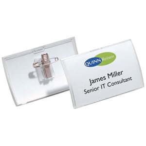 NAVNESKILT DURABLE NÅL/KL  90X54MM