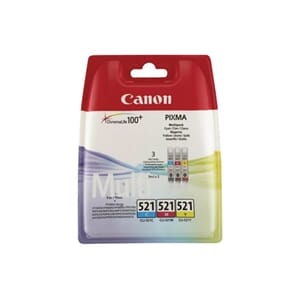 BLEKK CANON CLI-521C MULTI PACK INCL. C/M/Y