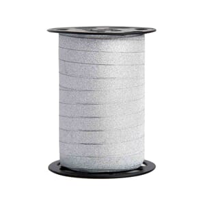 GAVEBÅND METALLIC GLITTER 10MM. SØLV 71 10MM X 100M