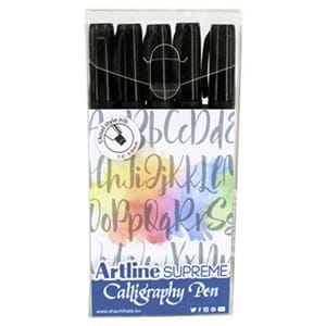KALLIGRAFIPENN SORT (5) ARTLINE SUPREME